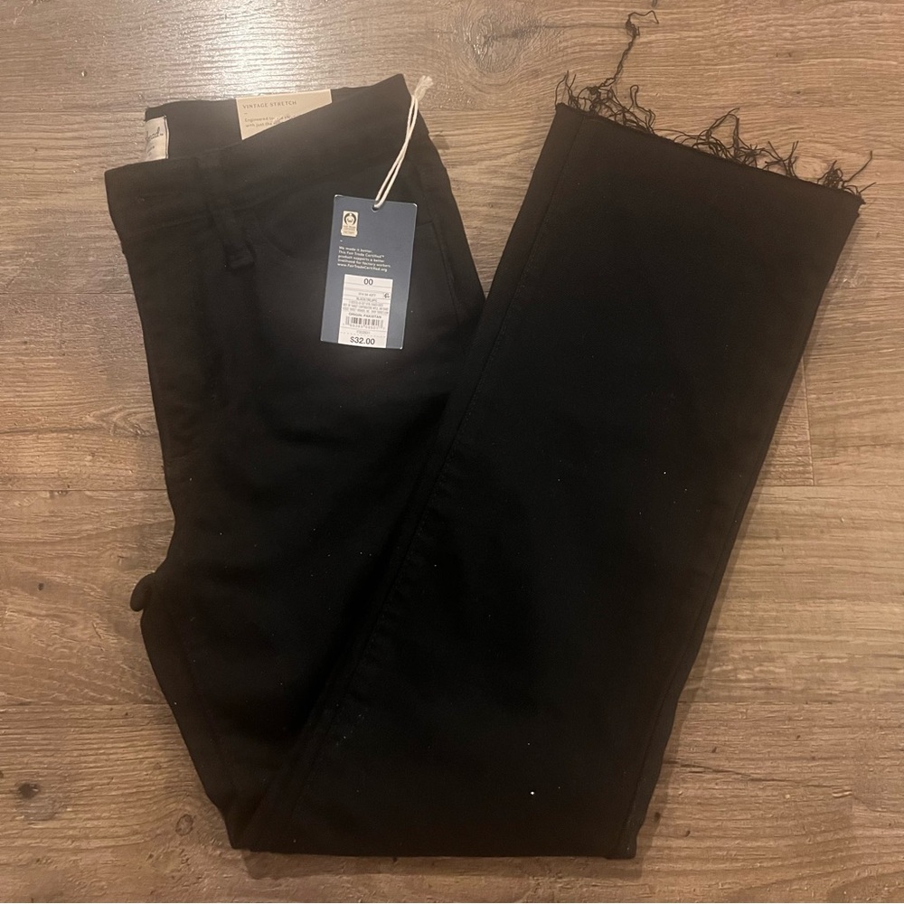 Universal Thread Black Boot Cut Raw Hem Jeans